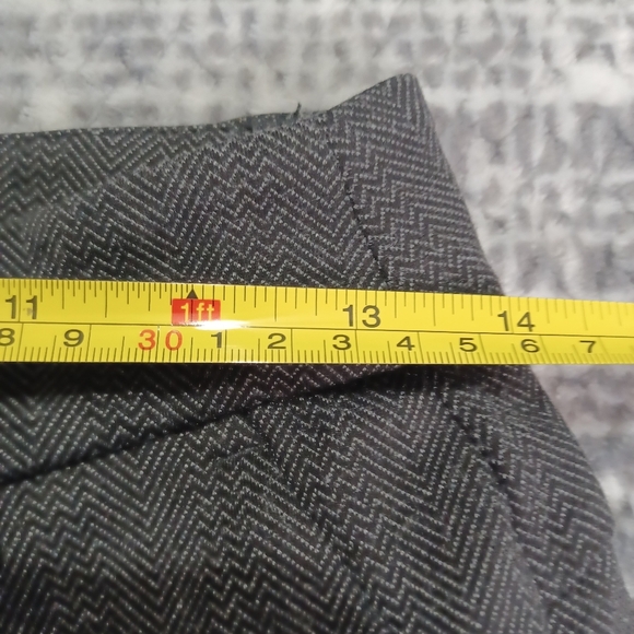 Reitmans high waisted pants herringbone tweed Academia Preppy Career Sz 4 - Picture 4 of 7